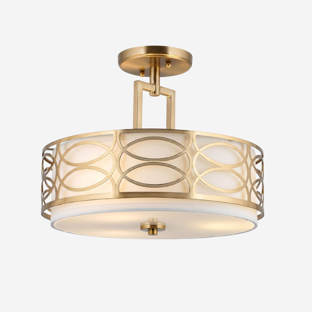 plafonnier tambour art deco laiton variante produit