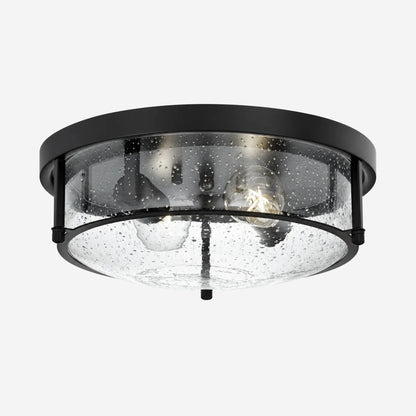 plafonnier verre maison de campagne noir fiche produit
